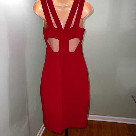Nicole Miller Sheath Dress in Red - Picture 2 of 3